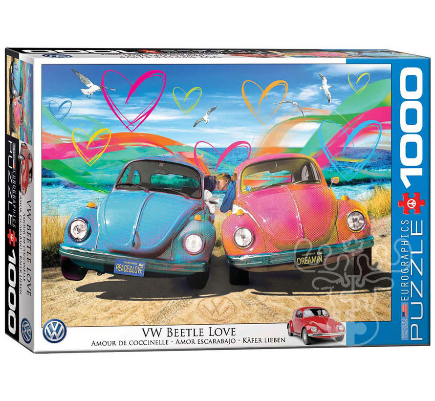 Eurographics Automotive: VW Beetle Love Puzzle 1000pcs