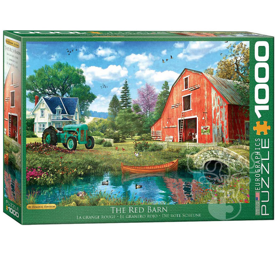Eurographics Artist Label Davison: The Red Barn Puzzle 1000pcs