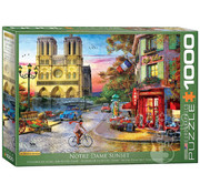 Eurographics Eurographics Artist Label Davison: Notre Dame Sunset Puzzle 1000pcs RETIRED