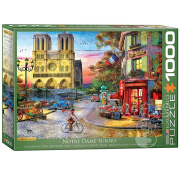 Eurographics Eurographics Davison: Notre Dame Sunset Puzzle 1000pcs