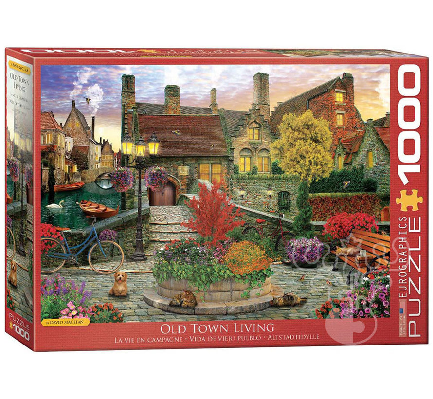 Eurographics Artist Label Maclean: Old Town Living Puzzle 1000pcs