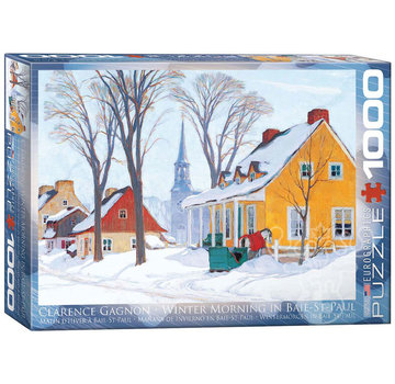Eurographics Eurographics Fine Art Gagnon: Winter Morning in Baie-St. Paul Puzzle 1000pcs