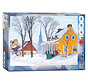 Eurographics Fine Art Gagnon: Winter Morning in Baie-St. Paul Puzzle 1000pcs