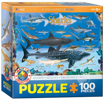Eurographics Eurographics Sharks Puzzle 100pcs