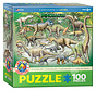 Eurographics Dinosaurs Puzzle 100pcs