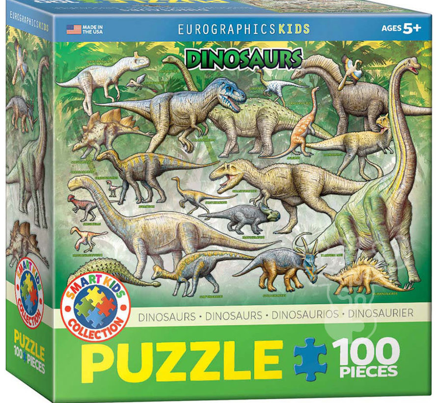 Eurographics Dinosaurs Puzzle 100pcs