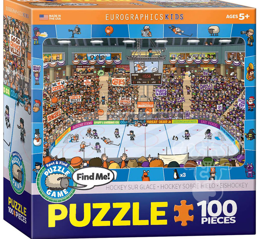 Eurographics Spot & Find: Hockey Puzzle 100pcs