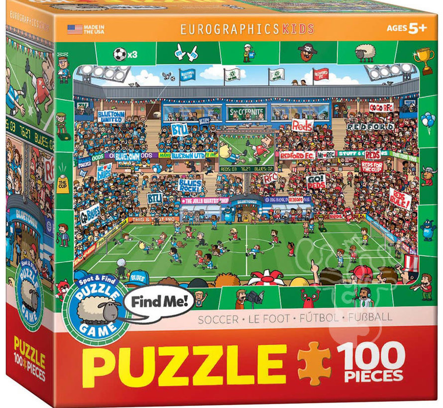 Eurographics Spot & Find Soccer Puzzle 100pcs