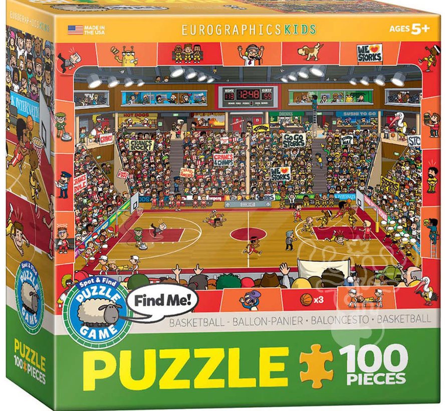 Eurographics Spot & Find Basketball Puzzle 100pcs