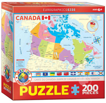 Eurographics Eurographics Map of Canada Puzzle 200pcs