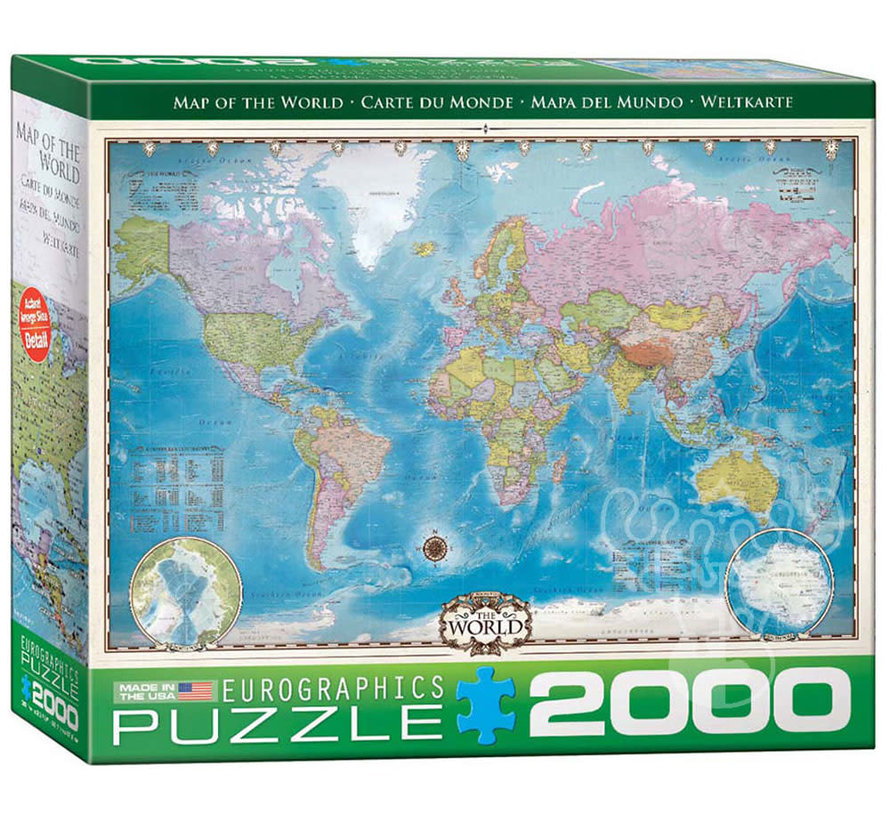 Eurographics Map of the World Puzzle 2000pcs
