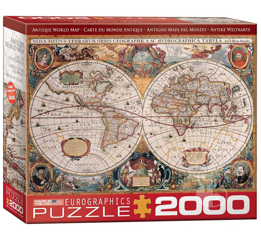 Eurographics Antique World Map Puzzle 2000pcs