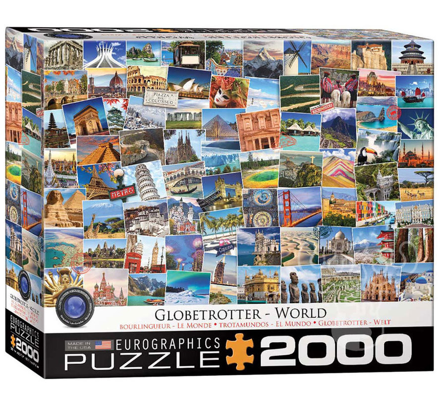 Eurographics Globetrotter World Puzzle 2000pcs