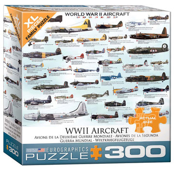 Eurographics Eurographics WWII Aircraft XL Family Puzzle 300pcs