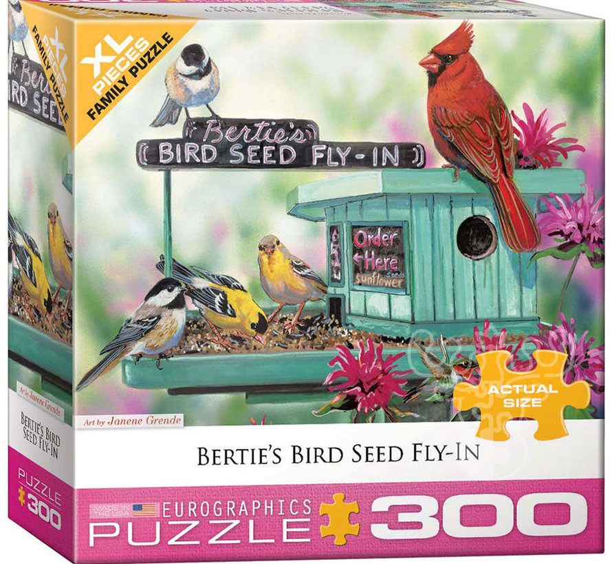 Eurographics Grende: Bertie’s Bird Seed Fly-In XL Family Puzzle 300pcs