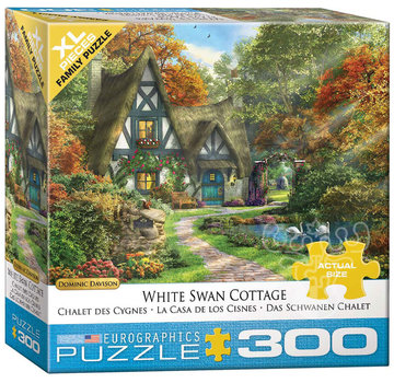 Eurographics Eurographics Davison: White Swan Cottage XL Family Puzzle 300pcs