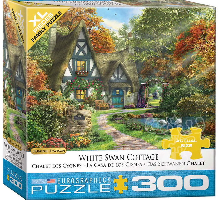 Eurographics Davison: White Swan Cottage XL Family Puzzle 300pcs