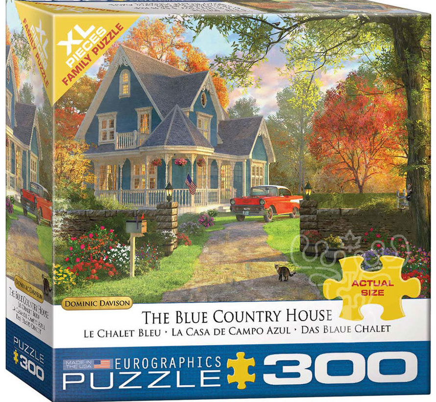 Eurographics Davison: The Blue Country House XL Family Puzzle 300pcs