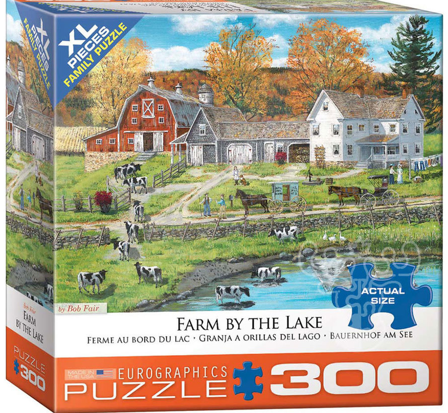 Eurographics Fair: Farm By the Lake XL Family Puzzle 300pcs