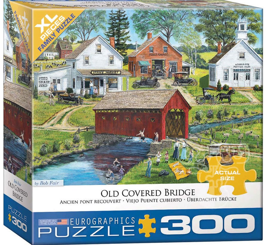 Eurographics Fair: Old Covered Bridge XL Family Puzzle 300pcs