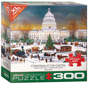 Eurographics Eurographics Christmas at the Capitol XL Family Puzzle 300pcs