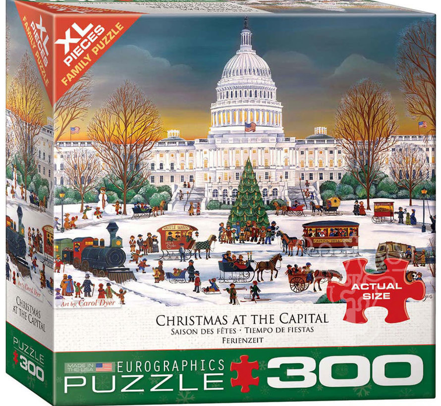 Eurographics Christmas at the Capitol XL Family Puzzle 300pcs