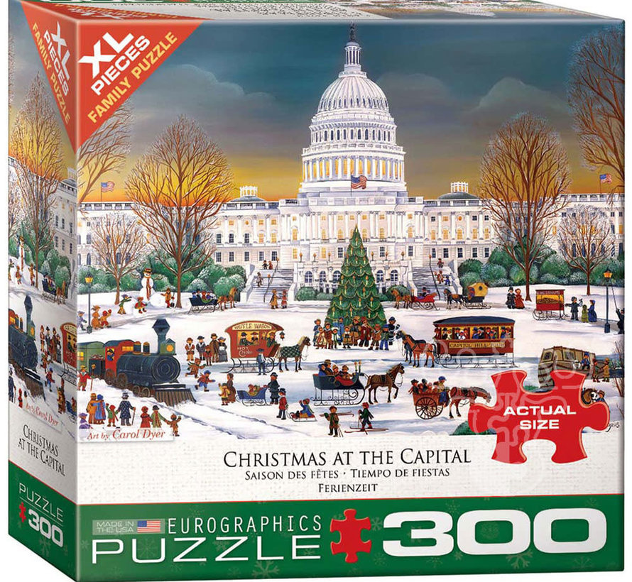 Eurographics Dyer: Christmas at the Capitol XL Family Puzzle 300pcs