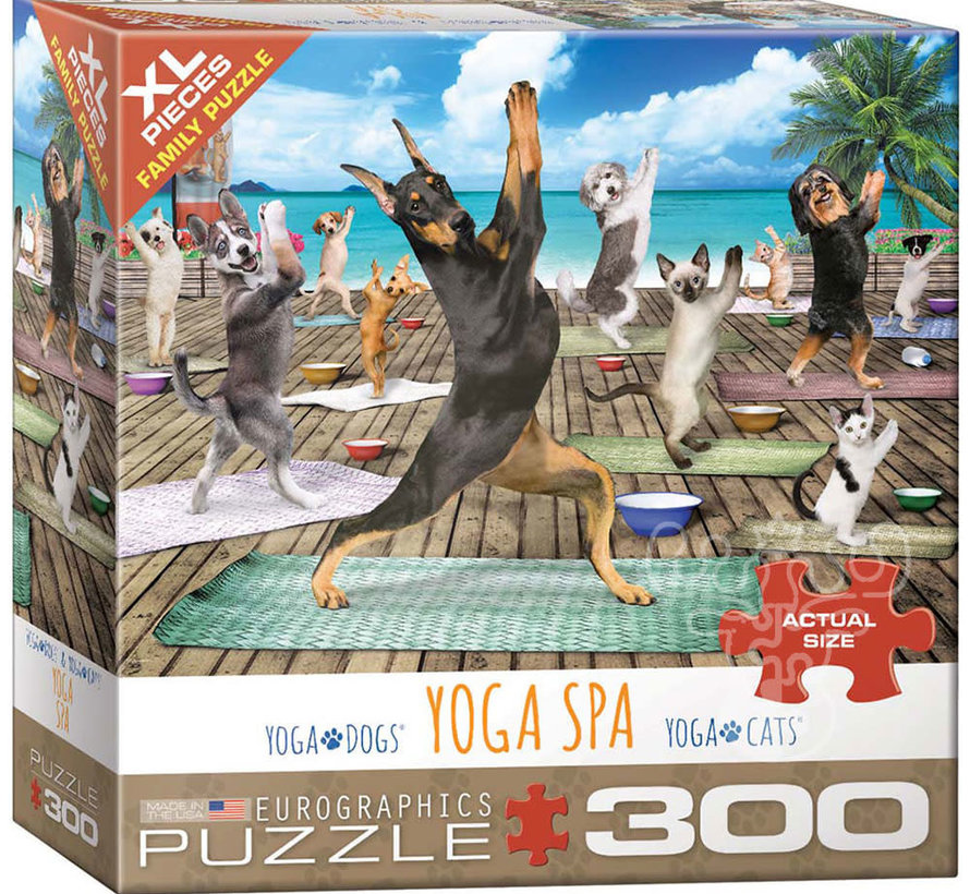 FINAL SALE Eurographics Yoga Spa XL Family Puzzle 300pcs