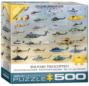 Eurographics Eurographics Military Helicopters Large Pieces Puzzle 500pcs