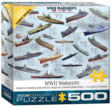 Eurographics Eurographics WWII Warships Large Pieces Family Puzzle 500pcs