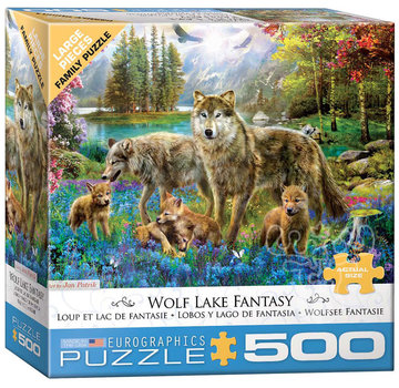 Eurographics Eurographics Patrik: Wolf Lake Fantasy Large Pieces Family Puzzle 500pcs