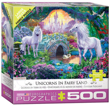 Eurographics Eurographics Unicorns in Fairy Land Large Pieces Family Puzzle 500pcs