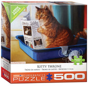 Eurographics Eurographics Heffernan: Kitty Throne Large Pieces Family Puzzle 500pcs