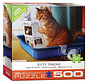 Eurographics Heffernan: Kitty Throne Large Pieces Family Puzzle 500pcs