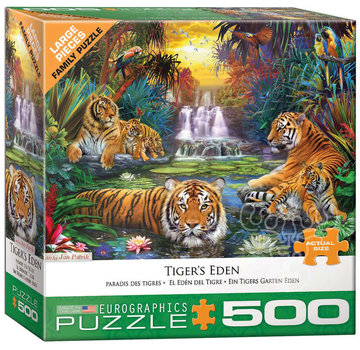 Eurographics Eurographics Tiger’s Eden Large Pieces Family Puzzle 500pcs