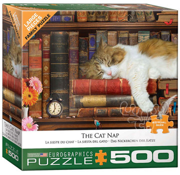 Eurographics Eurographics The Cat Nap Large Pieces Family Puzzle 500pcs