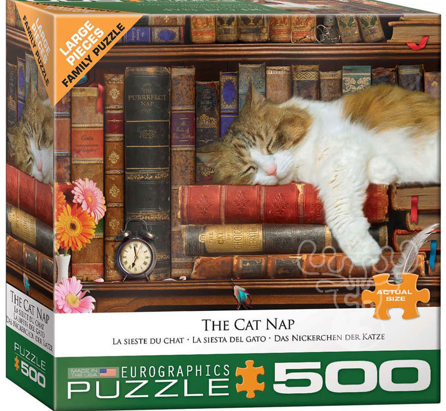 Eurographics The Cat Nap Large Pieces Family Puzzle 500pcs