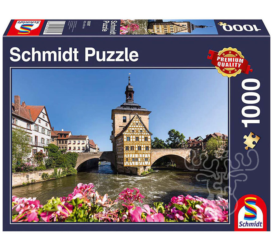 Schmidt Bamberg, Regnitz and Old Town Hall Puzzle 1000pcs