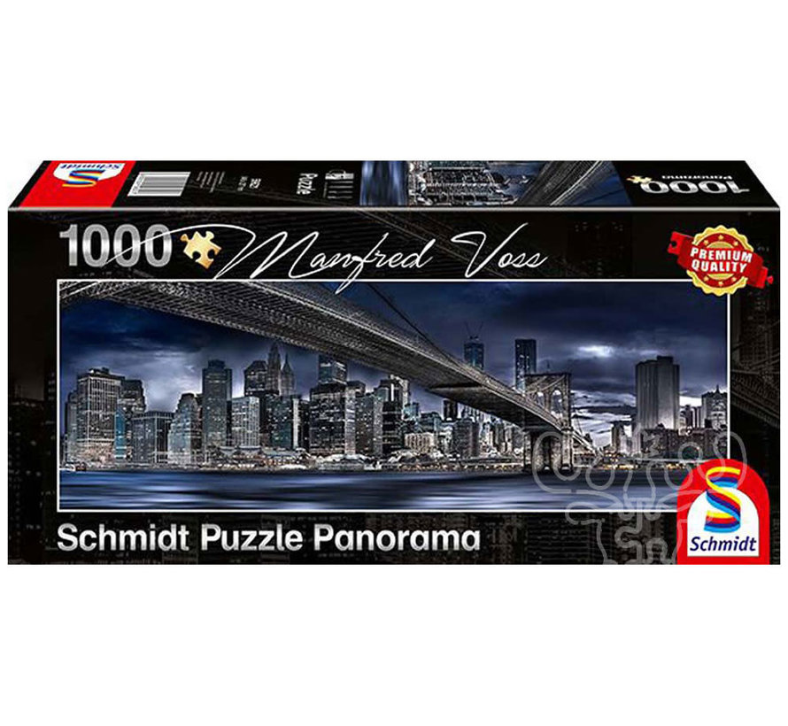 Schmidt New York, Dark Night  Panorama Puzzle 1000pcs