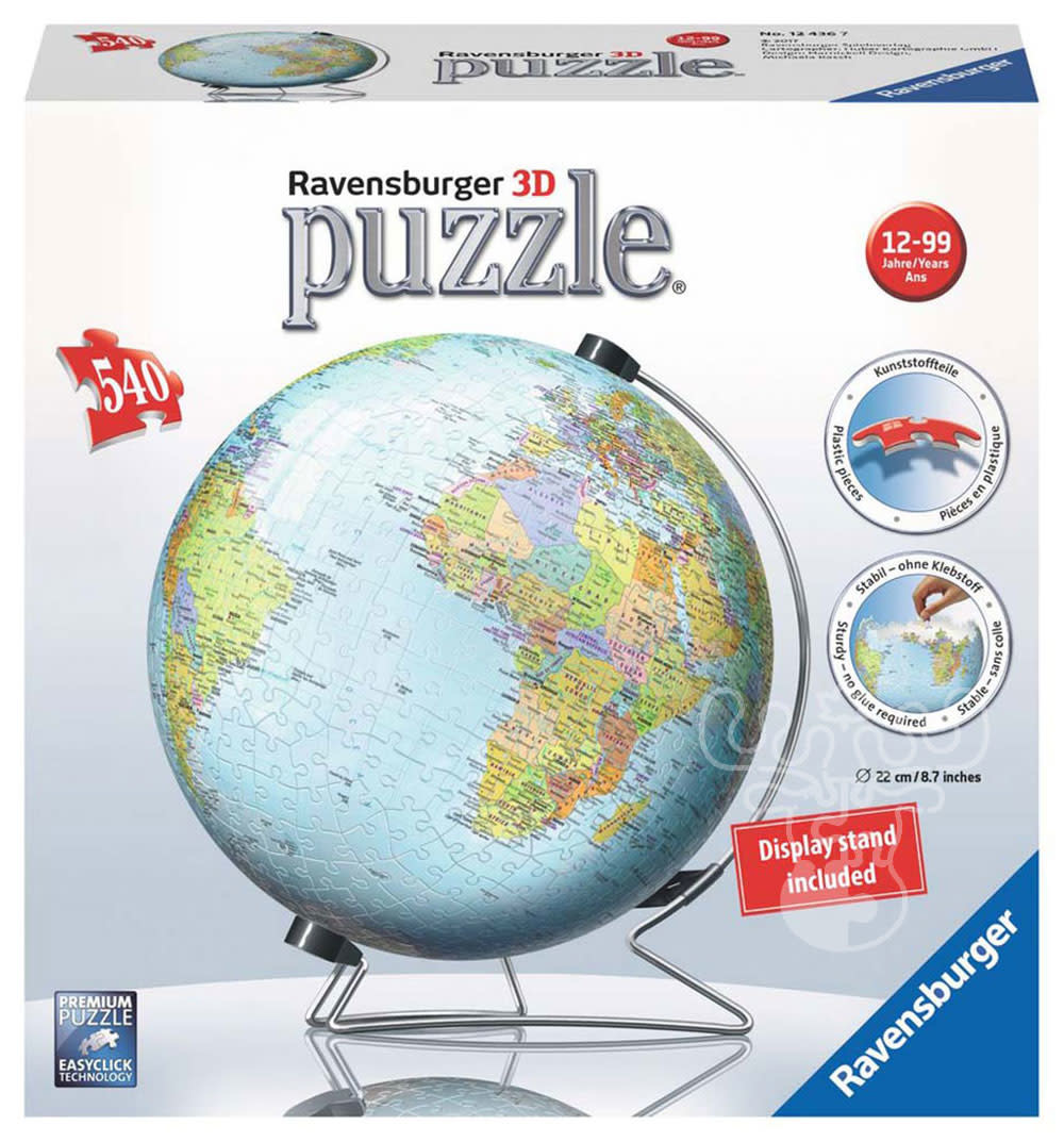 Ravensburger 3D The Earth Globe Puzzle 540pcs - Puzzles Canada