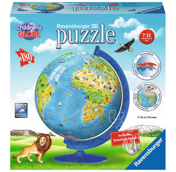 Ravensburger Ravensburger 3D XXL Children's Globe Puzzle Ball 180pcs