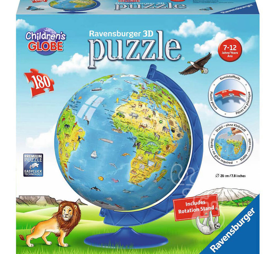 Ravensburger 3D XXL Children's Globe Puzzle Ball 180pcs