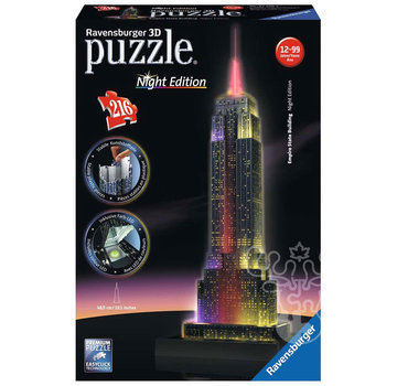 Ravensburger Ravensburger 3D Empire State Building at Night Puzzle 216pcs