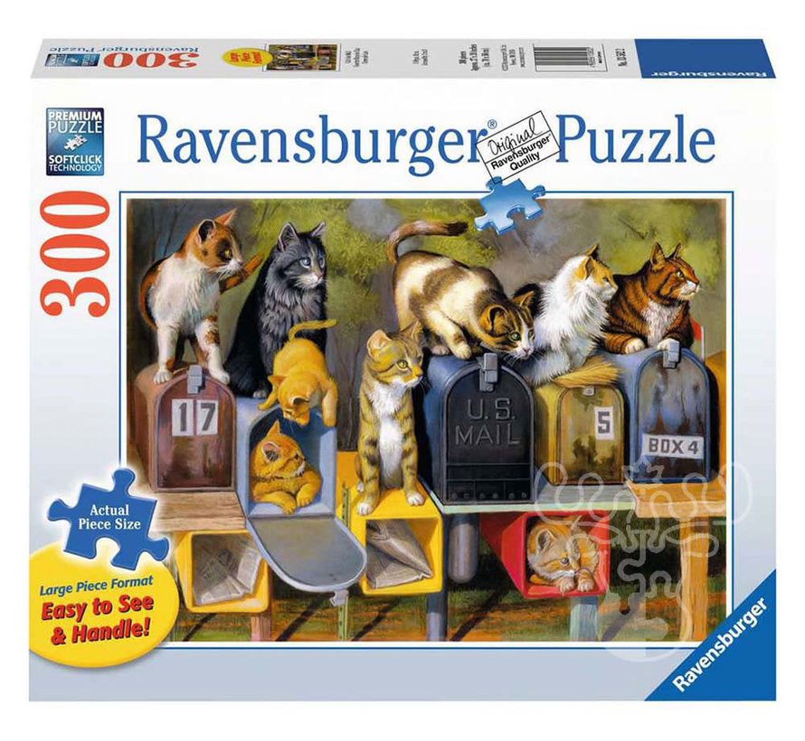 Ravensburger Cat’s Got Mail Large Format Puzzle 300pcs