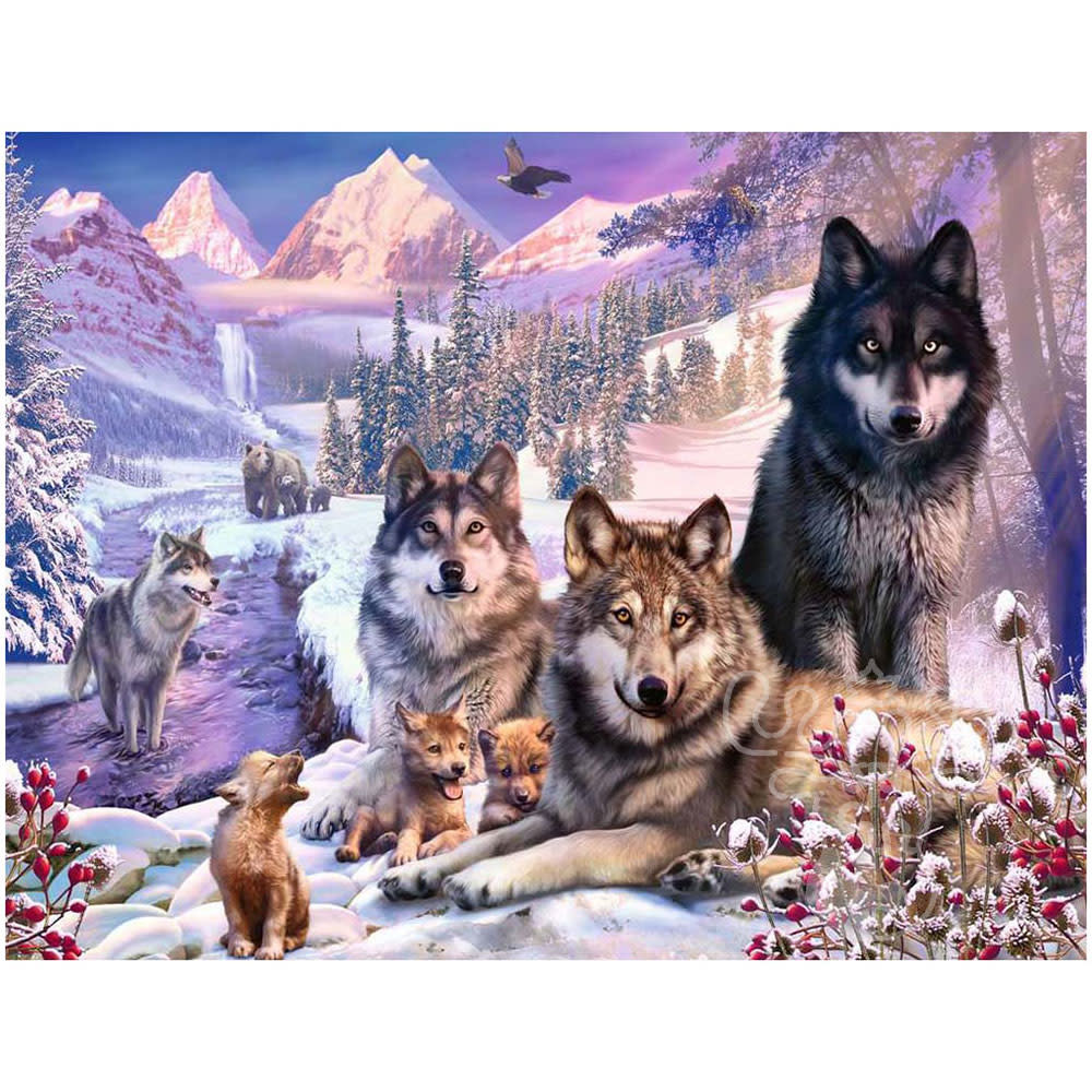 Ravensburger Winter Wolves Puzzle 2000pcs - Puzzles Canada