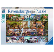 Ravensburger Ravensburger Big Animal World (Wild Kingdom Shelves) Puzzle 2000pcs