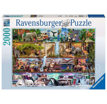 Ravensburger Ravensburger Big Animal World (Wild Kingdom Shelves) Puzzle 2000pcs