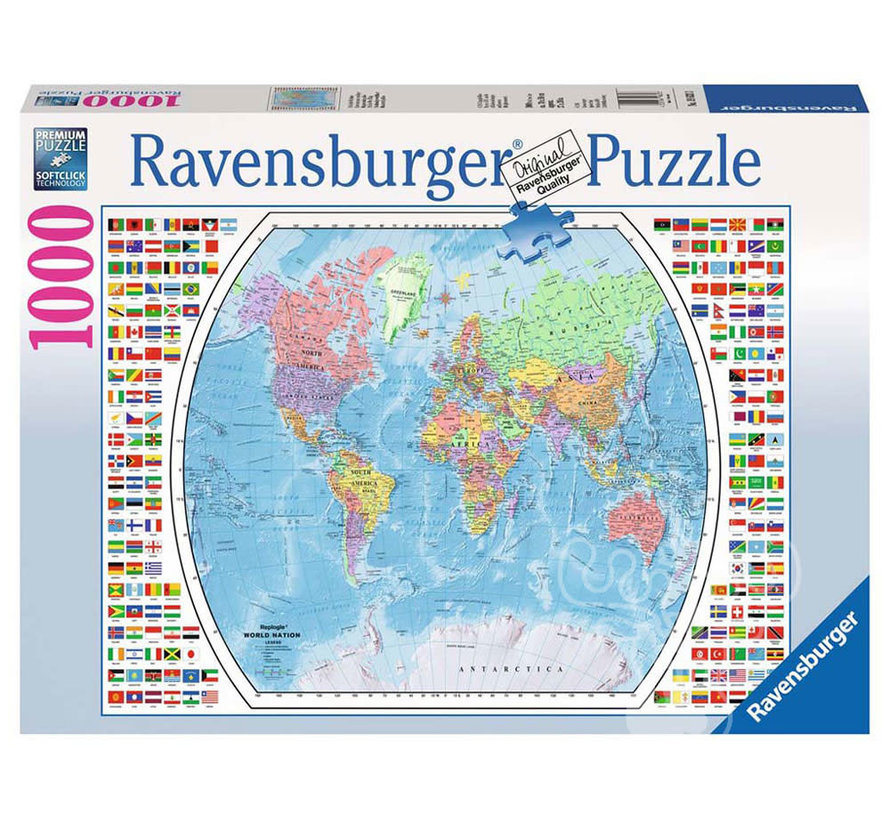 Ravensburger Political World Map Puzzle 1000pcs