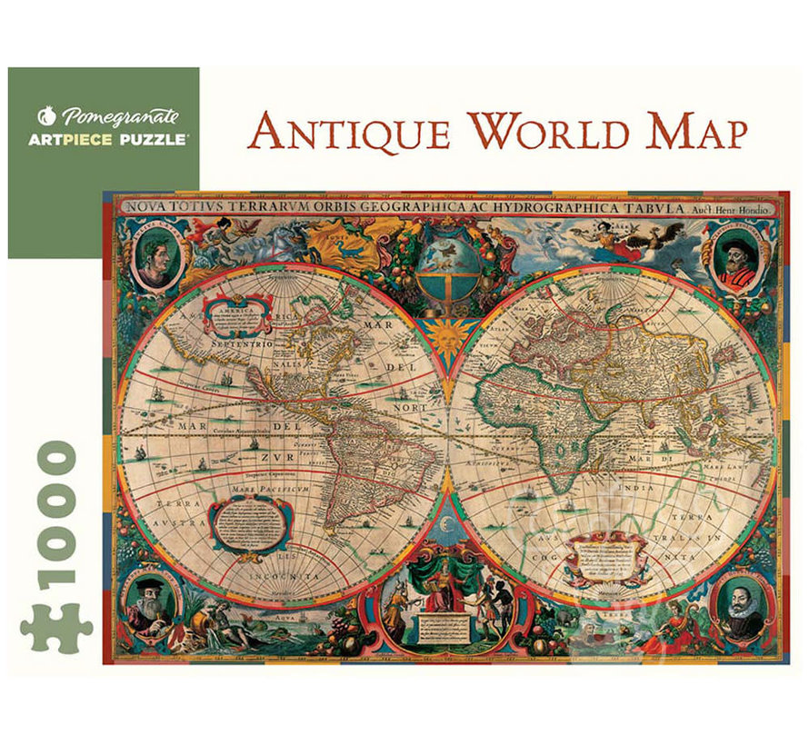 Pomegranate Antique World Map Puzzle 1000pcs