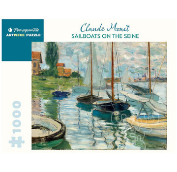 Pomegranate Pomegranate Monet, Claude: Sailboats on the Siene Puzzle 1000pcs
